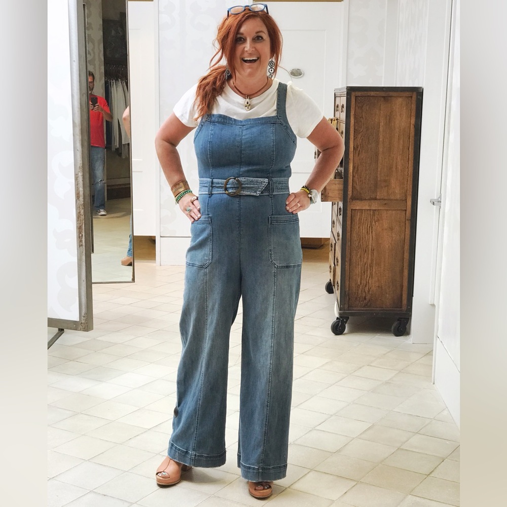 Anthropologie denim jumper by Pilcro